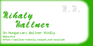 mihaly wallner business card